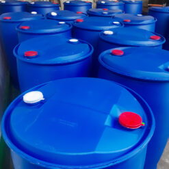 The factory has already packed CDEA in 200kg blue barrels
