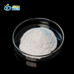 White powder EDTA 2NA placed in a transparent small bowl
