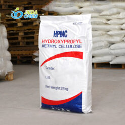 25kg woven bag packaging of HPMC powder in a moisture-proof warehouse