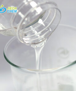 The colorless liquid Peg-20 Glyceryl Triisostearate poured out from the small bottle