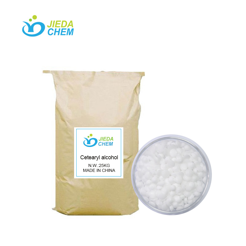 25kg neutral bagged Cetearyl Alcohol (And) PEG-20 Stearate, with white granular Cetearyl Alcohol (And) PEG-20 Stearate beside it