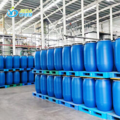 60kg blue drums of Peg-40 Hydrogenated Castor Oil palletized in the warehouse