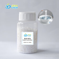 A bottle containing 92%SLS in the form of needles