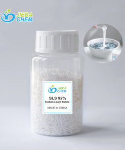 A bottle containing 92%SLS in the form of needles