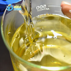 Top-view of Methylisothiazolinone liquid in graduated beaker