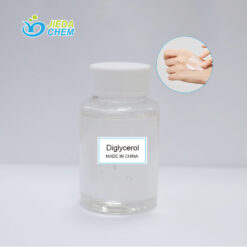 The transparent liquid Diglycerol placed in a small bottle