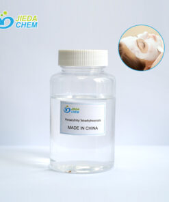 Transparent liquid Pentaerythrityl Tetraethylhexanoate in small bottles