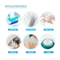 Potassium Sorbate applied in shampoo and body wash bottles as a preservative