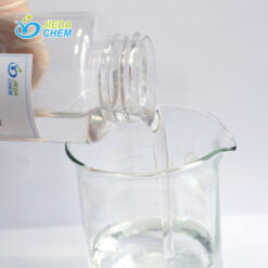 The colorless liquid Methylpropa nediol poured out from the small bottle