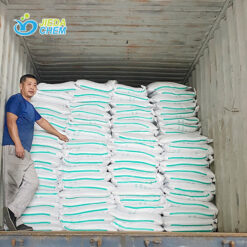 Color speckles loaded into containers for shipment