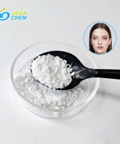 The white powder AA2G Ascorbyl Glucoside dug out from the small bowl
