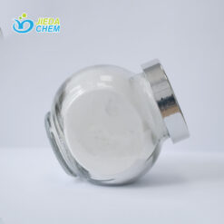 Clear sample jar of Modified Corn Starch powder with sealed lid