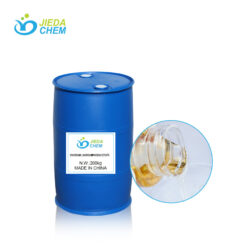 200kg blue drums of disodium lauroamphodiacetate next to a clear liquid form of disodium lauroamphodiacetate