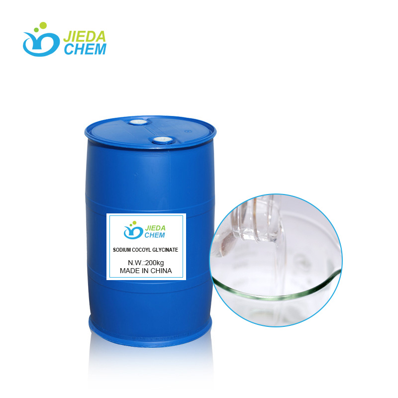 Transparent liquid Sodium cocoyl glycinate packaging