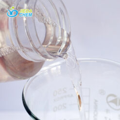 The transparent liquid sodium cocoyl sarcosinate placed ina small bottle