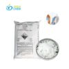25kg Sodium Hydroxide bag alongside white flakes in steel tray