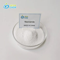 Niacinamide, a white powder with its name marked