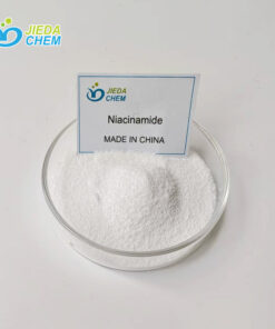 Niacinamide, a white powder with its name marked