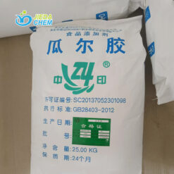 25kg woven bag of Guar Gum powder in a warehouse