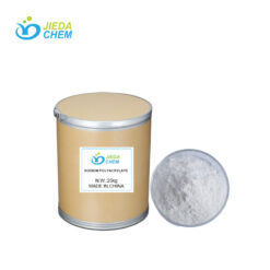 Packed in a 25kg neutral box, with white powdered Sodium Polyacrylate in a transparent small bowl beside it