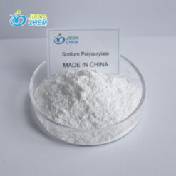 White powdered Sodium Polyacrylate contained in a transparent small bowl