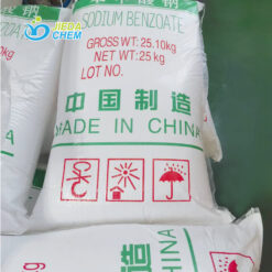 Sodium benzoate placed in the warehouse