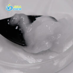 Close-up of white translucent Caprylyl Glycol cream base