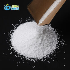 White granular sodium percarbonate poured out of the package